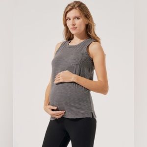 Pact Maternity Slub Pocket Tank size small